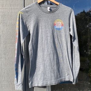Curl Surf California Long sleeve Grey T shirt
